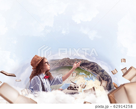 Creative inspiration of young female writer. Creative inspiration of young female writer. 62914258