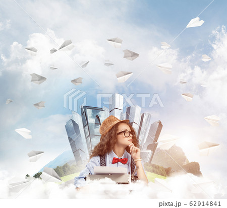 Creative inspiration of young female writer. Creative inspiration of young female writer. 62914841