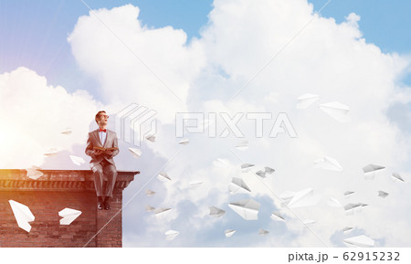 Young businessman or student studying the science Young businessman or student studying the science 62915232