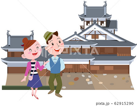 福知山城とカップル 福知山城とカップル 62915290
