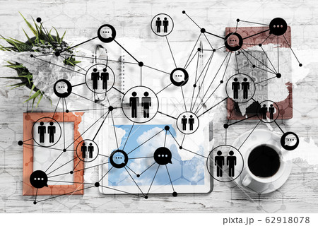 Social connection and networking concepts. Social connection and networking concepts. 62918078