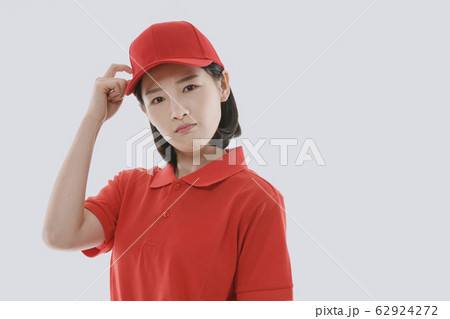 Portrait of young woman and man, part timer and owner 149 62924272