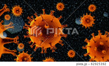 ウイルスの3Dイラストレーション　1 62925392