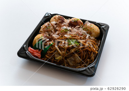 たこ焼きと焼きそばのセット たこ焼きと焼きそばのセット 62926290