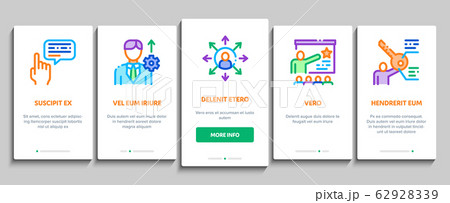 Sme Business Company Onboarding Elements Icons Set Vector 62928339