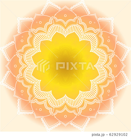 Mandala patterns in orange and yellow color Mandala patterns in orange and yellow color 62929102