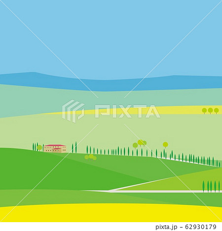 オルチャ渓谷　val　d'orcia　トスカーナ　toscana　春 62930179