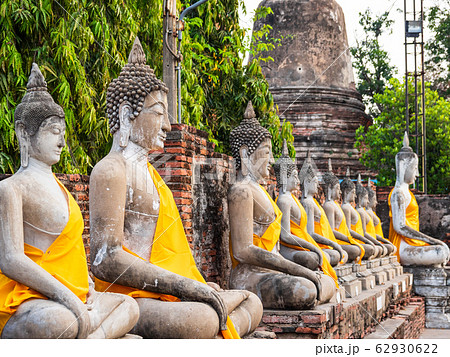 タイ アユタヤ遺跡 ワット・ヤイ・チャイ・モンコン タイ アユタヤ遺跡 ワット・ヤイ・チャイ・モンコン 62930622