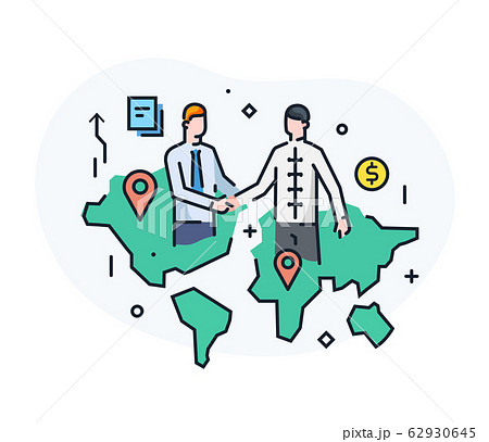 Businessmen shake hands with each other. Asia, Businessmen shake hands with each other. Asia, 62930645