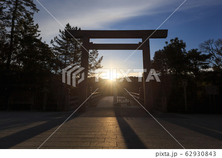伊勢神宮　宇治橋鳥居 62930843