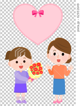 Mothers day, girl, carnation 62931649