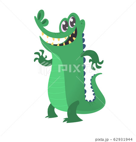 Cute cartoon crocodile. Vector  illustration 62931944
