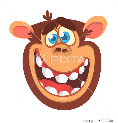 Cartoon monkey head Cartoon monkey head 62932001
