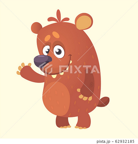 Cute cartoon bear character 62932185