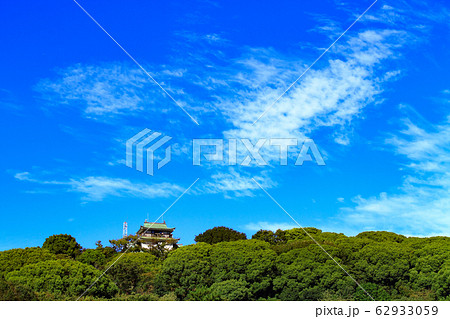 小牧市都市風景　小牧城 62933059