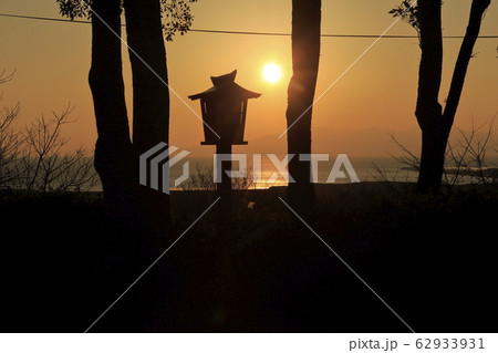 荒尾市 四ツ山神社 夕日、 荒尾市 四ツ山神社 夕日、 62933931