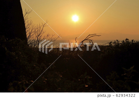 荒尾市 四ツ山神社 夕日、 荒尾市 四ツ山神社 夕日、 62934322