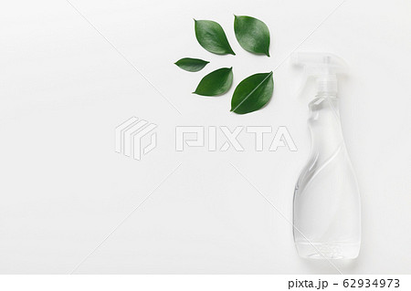 Spray for eco friendly natural cleaning, white background 62934973