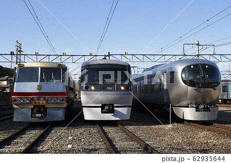 横瀬にて展示される、歴代西武特急 62935644