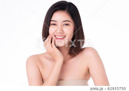 Beautiful Young Asian Woman with Clean Fresh Skin. Face care, Facial treatment, Cosmetology 62935750