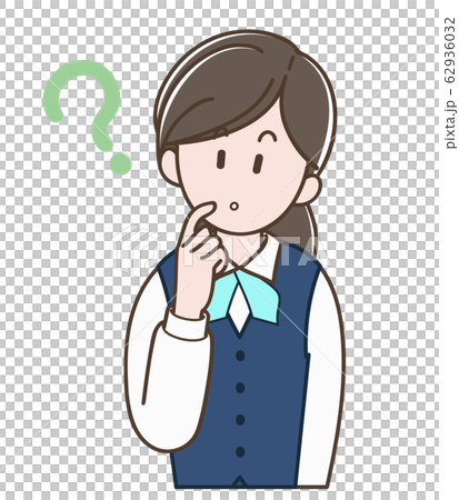 考える制服の女性 考える制服の女性 62936032