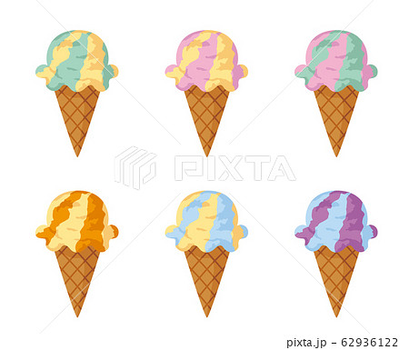 アイスクリームアイコン マーブル のイラスト素材