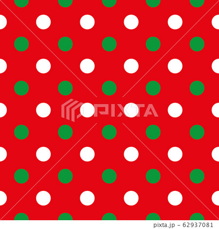 White and green polka dot on red seamless pattern White and green polka dot on red seamless pattern 62937081