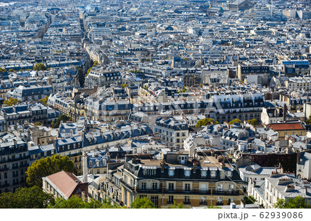 Aerial view of Paris, France 62939086