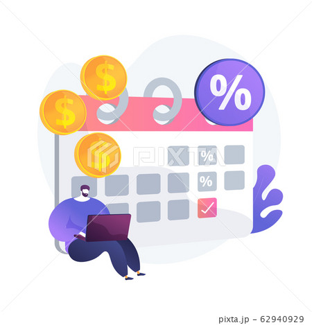 Interest on deposit vector concept metaphor. 62940929