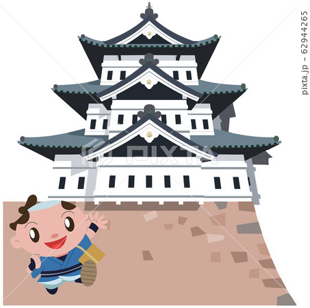 弘前城と旅人 弘前城と旅人 62944265