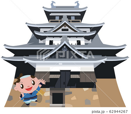 松江城と旅人 62944267