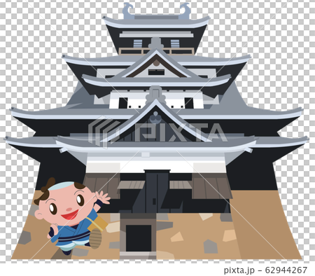 松江城と旅人 62944267