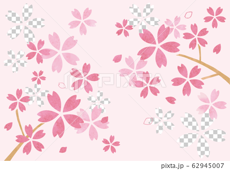 水彩風の桜イラスト 62945007