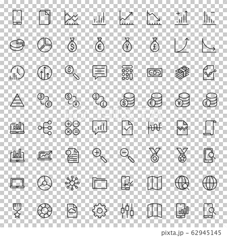 Icon business flat design Icon business flat design 62945145