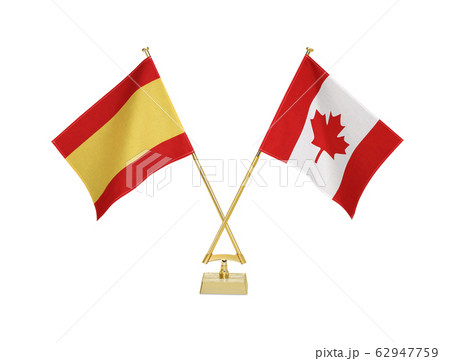二つの国の卓上国旗 二つの国の卓上国旗 62947759