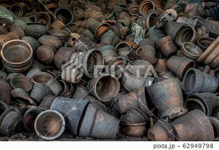 Clay pottery in Ancient furnace, Pottery textured Clay pottery in Ancient furnace, Pottery textured 62949798
