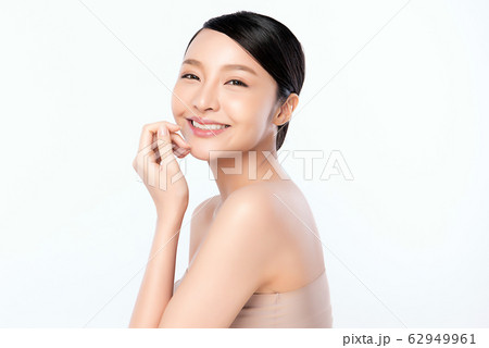 Beautiful Young Asian Woman with Clean Fresh Skin. Face care, Facial treatment, Cosmetology, Beautiful Young Asian Woman with Clean Fresh Skin. Face care, Facial treatment, Cosmetology, 62949961