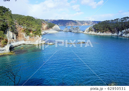 雪の浄土ヶ浜 62950531