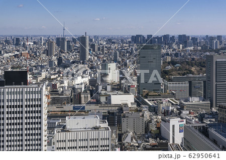 都市風景　東京都心のビル群とランドマーク　東京都心のイメージ 62950641