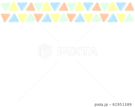 カラフルなつみきのフレームのイラスト素材 62951389 Pixta