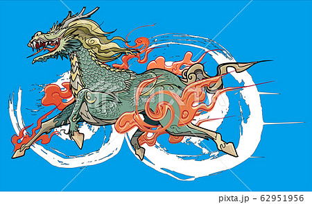 Chinese Beast Kirin Stock Illustration