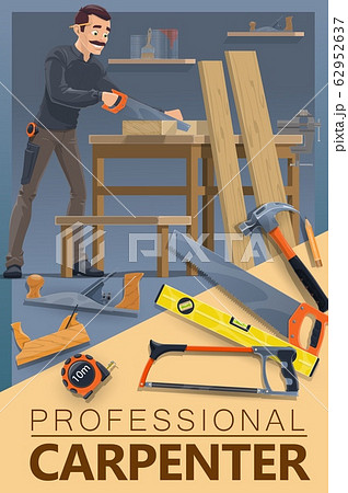 Carpentry woodwork, carpenter man profession 62952637