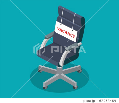 Office workplace chair with quote on paper 62953489