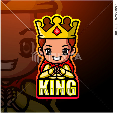 King mascot esport logo design King mascot esport logo design 62954697