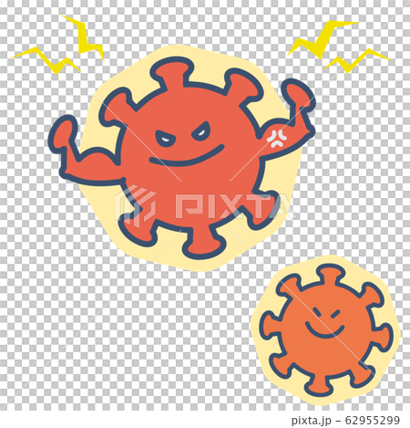 膜を持つ新型コロナウイルス 増殖 イラスト 膜を持つ新型コロナウイルス 増殖 イラスト 62955299