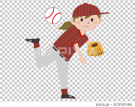 Baseball Pitcher Female Baseball Pitcher Female 62956346