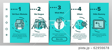 Driver Onboarding Icons Set Vector 62956678