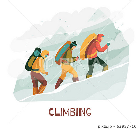 Mountains Climbing Camping Composition Mountains Climbing Camping Composition 62957710