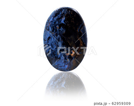 Dark blue pietersite gemstone 62959309