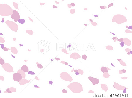 花吹雪 ピンク 線画無し のイラスト素材 花吹雪 ピンク 線画無し のイラスト素材